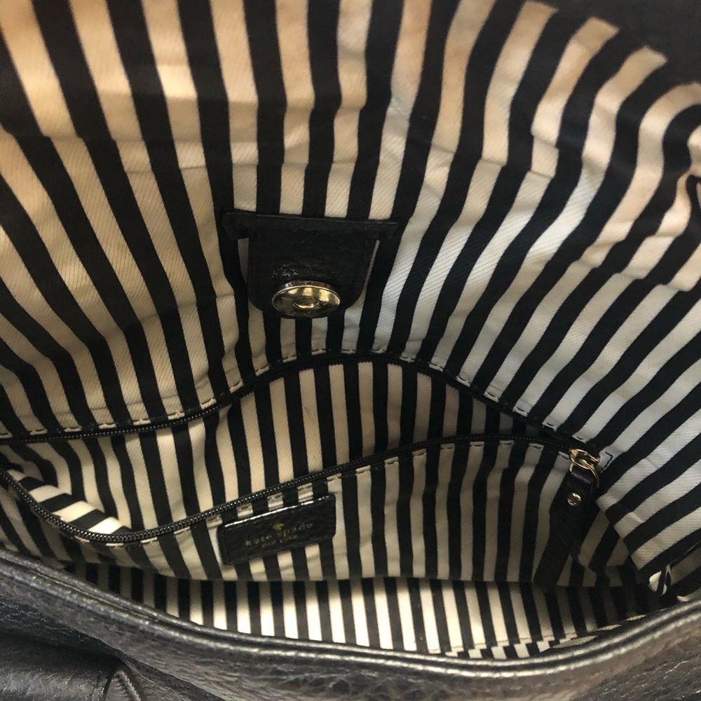 kate spade black leather bag - Picture 5 of 7